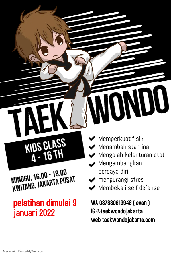 taekwondo anak di jakarta